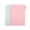 PP Index Page Solid Color Divider Labels for B5 Ring Binders - Macaron Collection