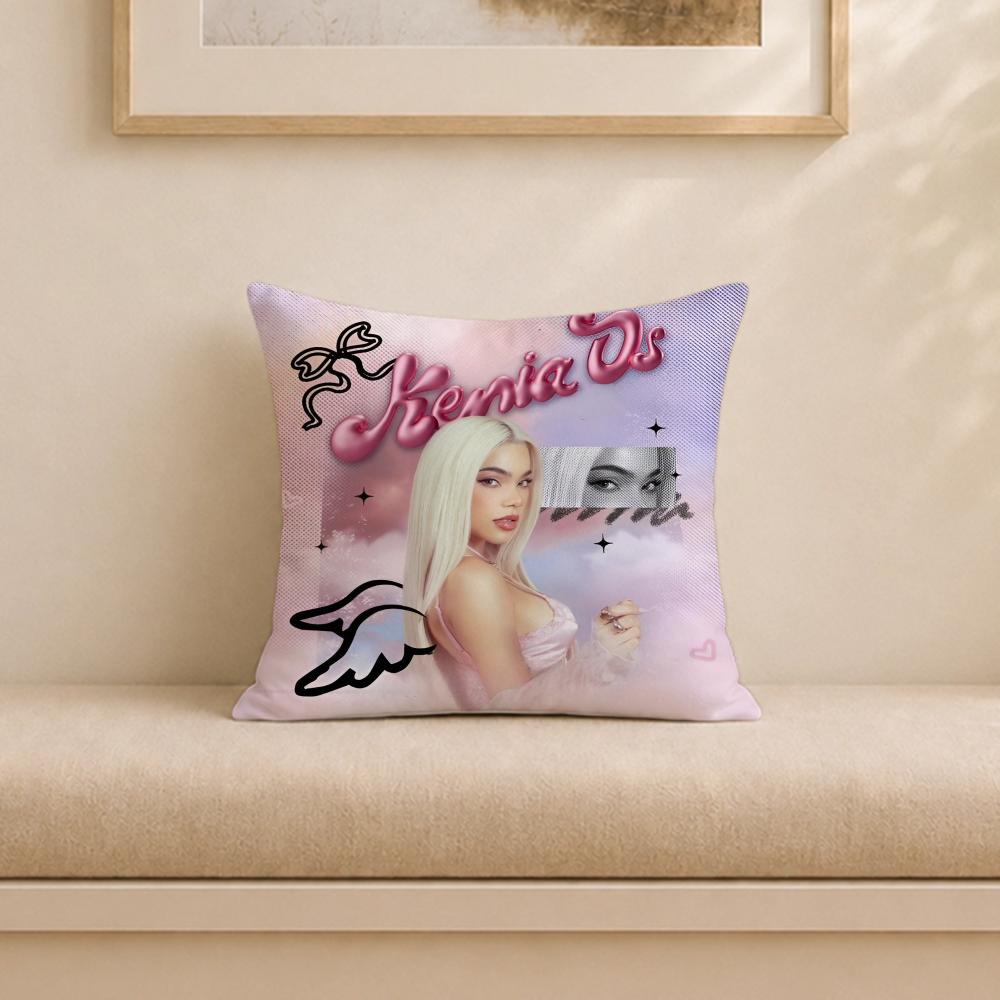 Cushion Cover Wrinkleresistant Short Plush Pillow Case Breathable Machinewashable Singer Kkenia Os Pink Aura