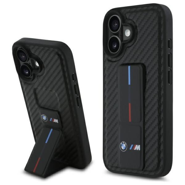 BMW Bmhcp16Sgspcck Iphone 166.1 Black/Black Hardcase M Grip Stand Smooth And Carbon