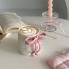 1Pc Creative Design Bow Mug Handmade Frosted Touch Coffee Cup Drinking Cup Latte Cup Milk Cup, Birthday Gift, Couple Cup Gift