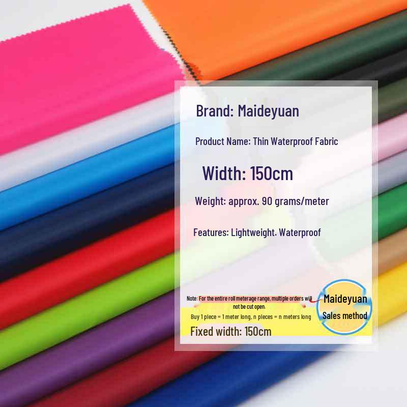 Waterproof PU Fabric: Diaper Pad, Dance Star Cloth, Inflatable Dust Cover, Shower Curtain, Umbrella Cloth, Rainproof Silk