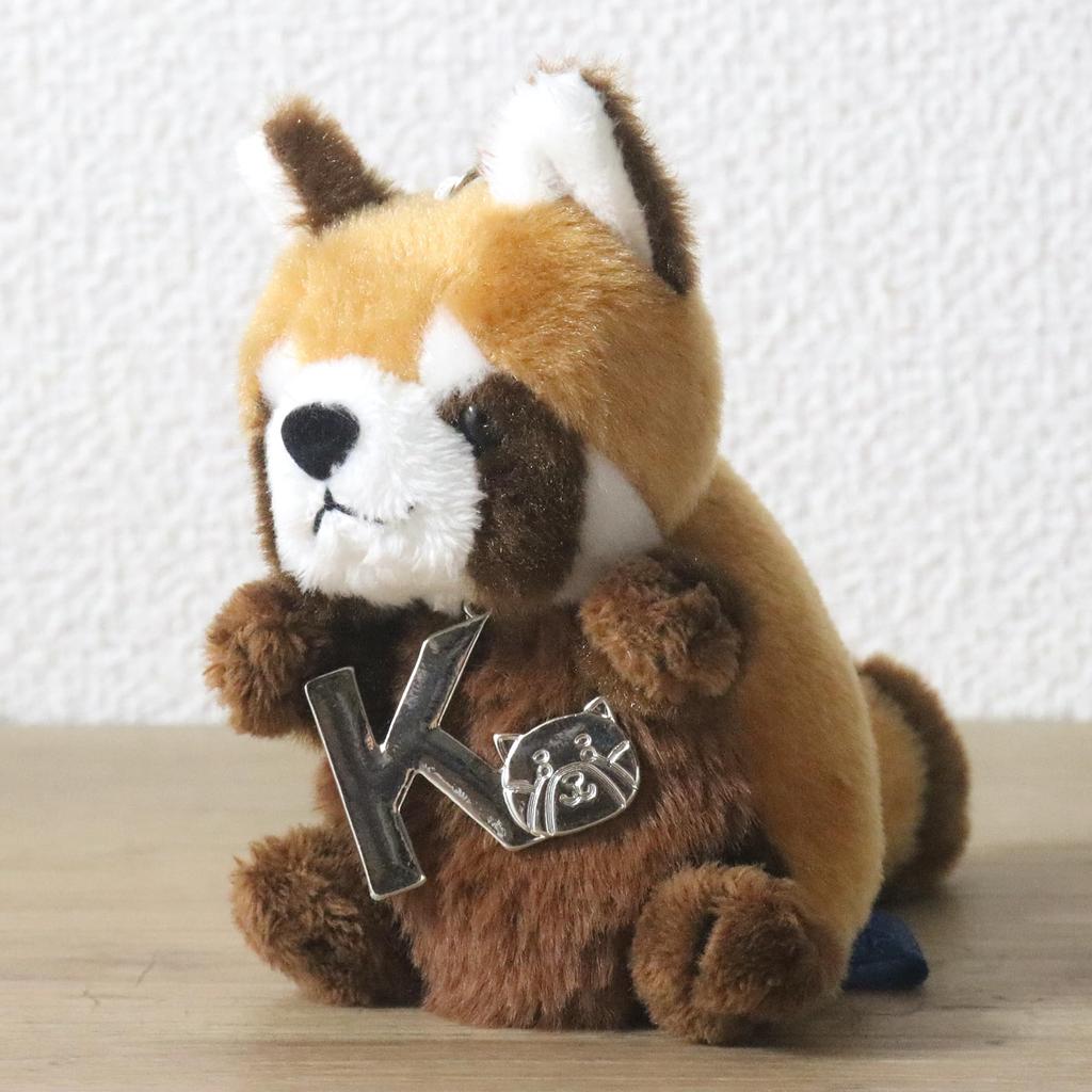 Take Off Red Panda Plush Toy Strap Initial Charm Prank Series [K] Angel's
