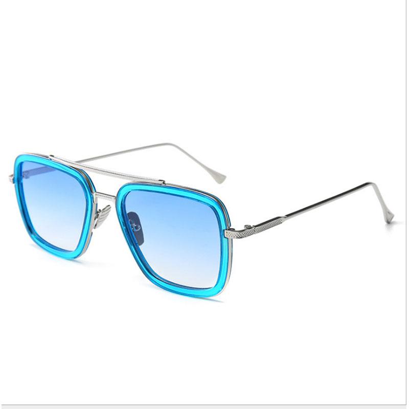 New Mens Metal Square Sunglasses Fashion Mens UV Resistant Sun Glasses Classics Vintage Male Eyewear Fit UV400 Oculos De Sol