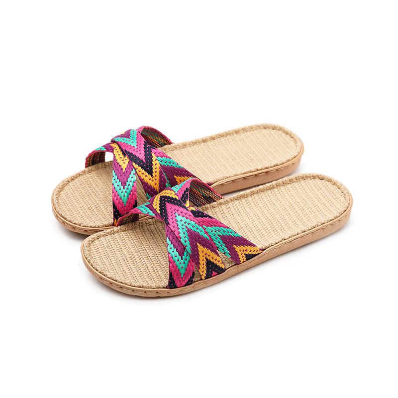 

Men s and Women s Seasonal Linen Slippers: Sweat-Absorbent, Non-Slip, Ultra-Light, Cool, Comfortable Home Footwear 39-40