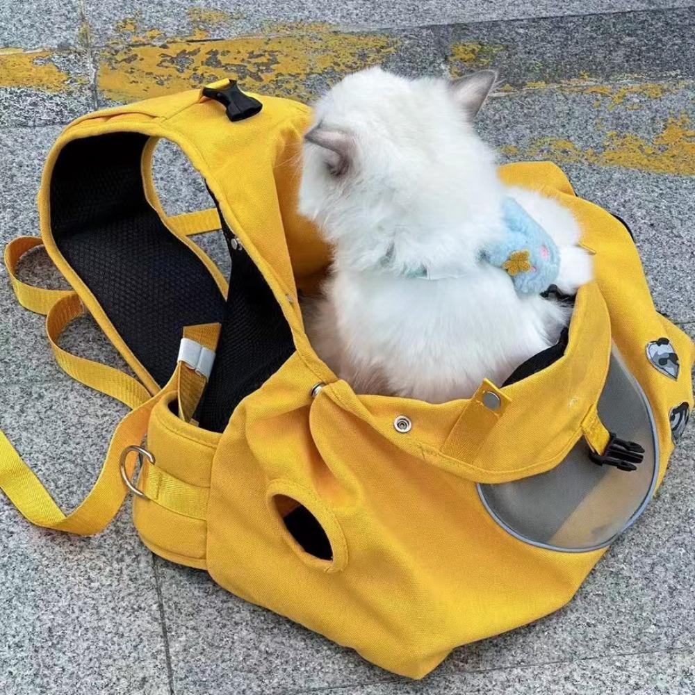 Sac de Transport pour Chat Respirant Fenêtre Multi-Porté Bandoulière Portable Sacs de Voyage pour Chats Sac à Dos Transporteur pour Petit Chien
