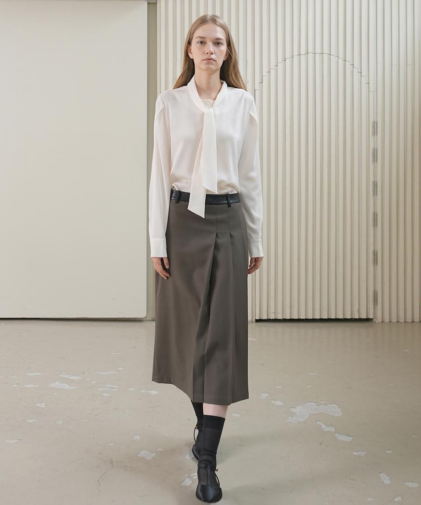 PAUL&ALICE Tie Blouse / Ivory