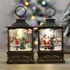 Night Light Christmas Wind Lamp Santa Snowman Boy Christmas Lantern Santa Claus Lamp  Fireplaces