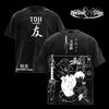 Fushiguro Toji Jujutsu Kaisen Anime T Shirt Vintage Washed Oversized Tees Tops Men Clothing Short Sleeve Cotton T-shirt