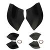 2Pcs Car Rear Bumper Splitter Replacement ABS Plastic Automobile Rear Bumper Diffuser Left and Right Car Accessories