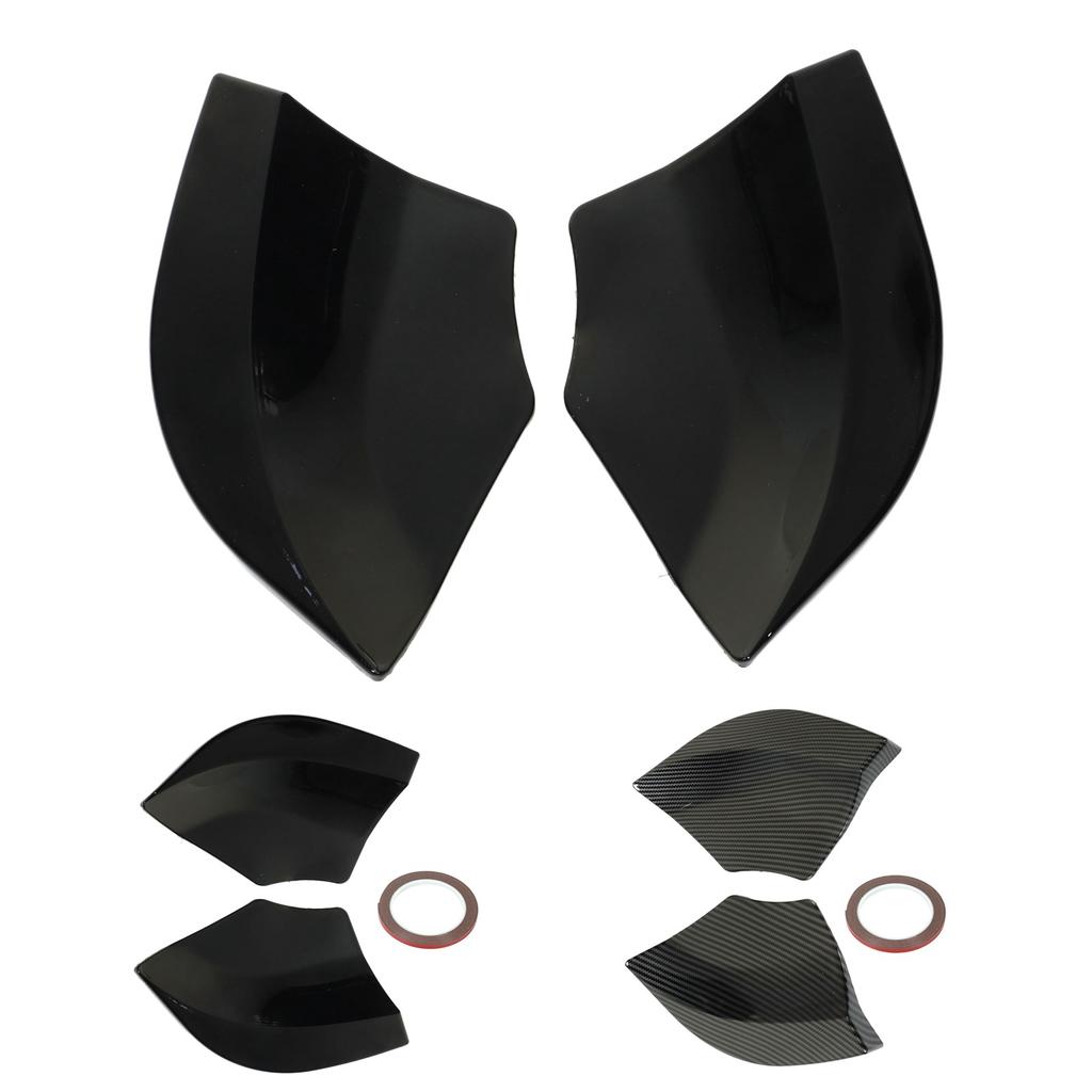 2Pcs Car Rear Bumper Splitter Replacement ABS Plastic Automobile Rear Bumper Diffuser Left and Right Car Accessories
