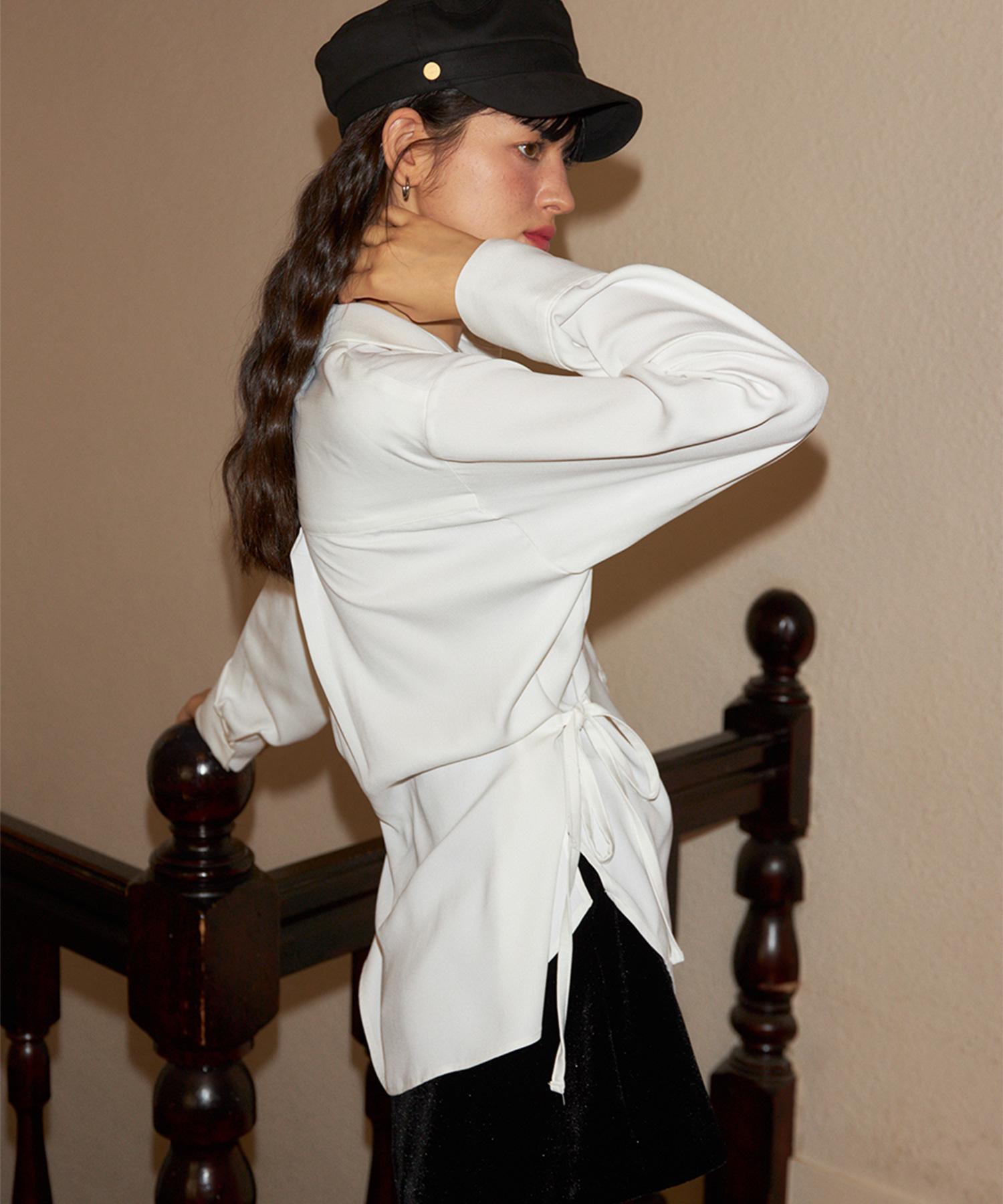 Salon De Yon Silky Loose Fit Shirt_ 2 Colors White/Free