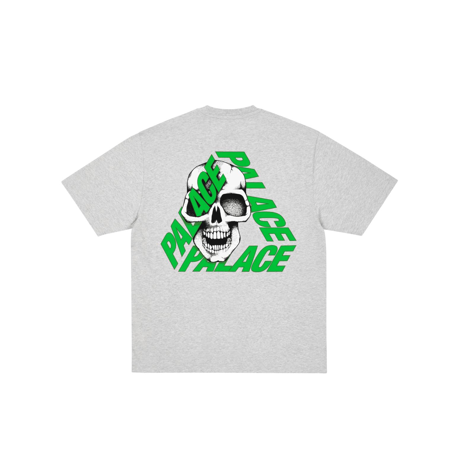 

Palace P3 Футболка Серая меланжевая Унисекс Топы P28TS144 M