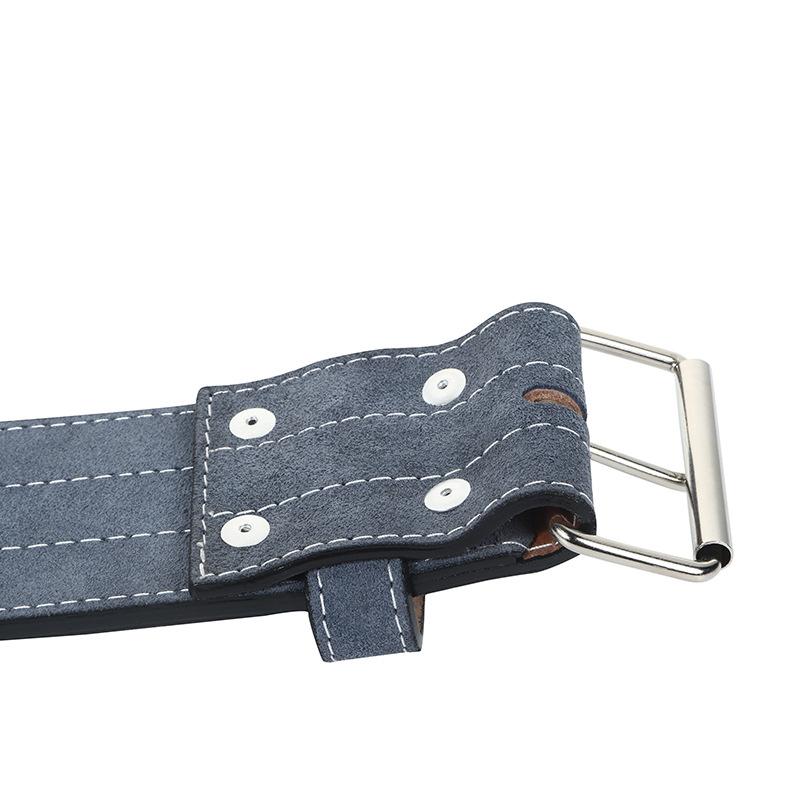 Kraft-Fitness-Gewichthebergürtel, tiefe Kniebeuge, hartes Ziehen, Kraftheben, Taillenschutz, Sporthebel und Protektoren aus Rindsleder zum Gewichtheben