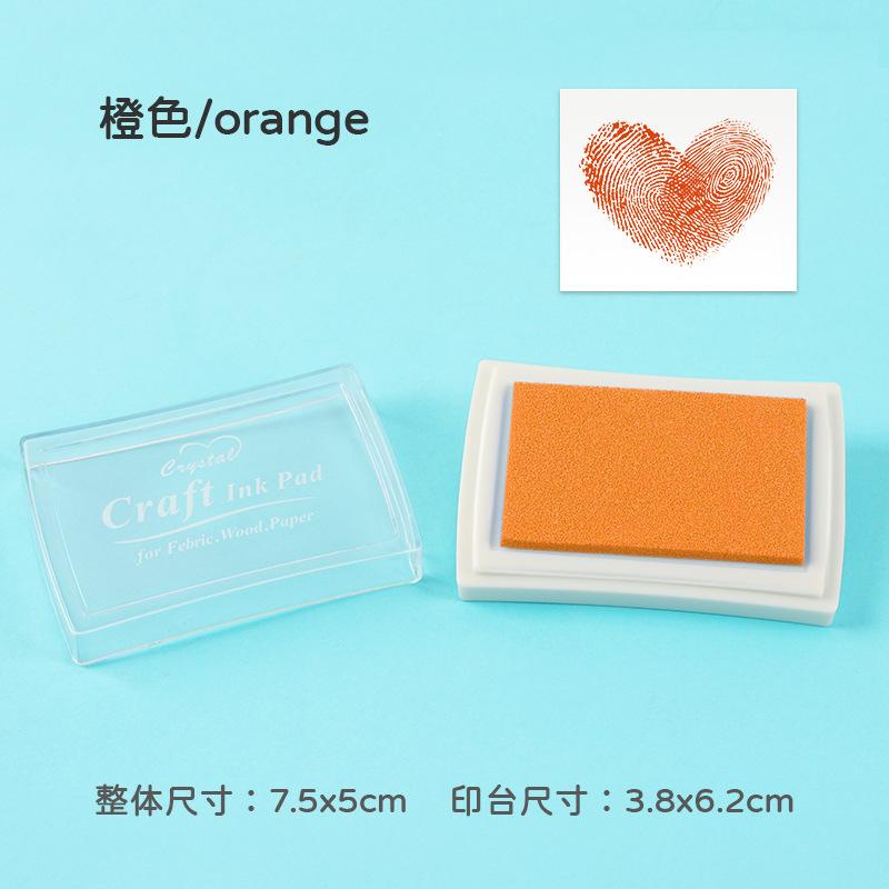 

1pcs/pack Large Solid Color Inkpad: Creative Handbook Decoration Diy Basic Finger Stamp Accessories Indonesian utility