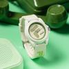 FILA Dream Castle Series Monet Green Watch Quartz Movement Silicone Strap Beige Dial Unisex Sports Jelly Watch Unisex watches 46FLM38-6568-003F