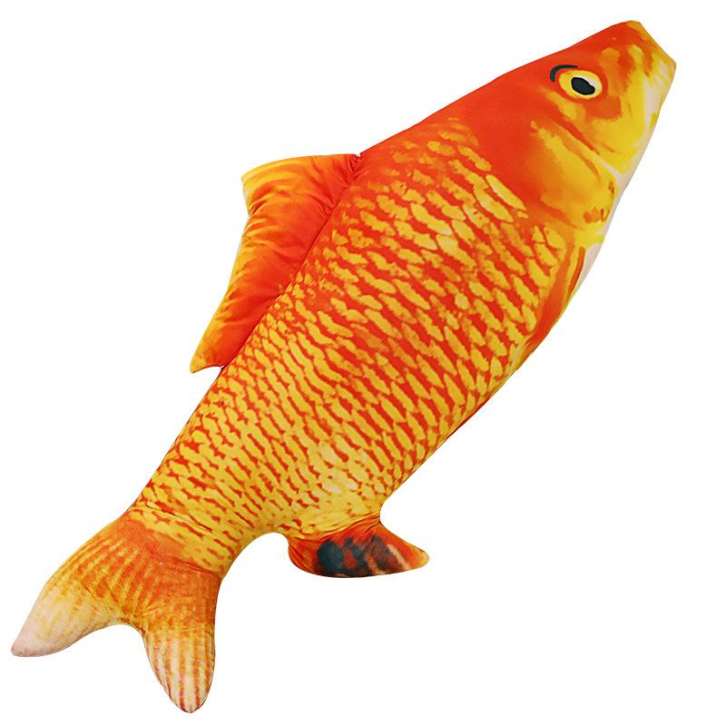 Simulation Red Carp Plush Toy Crucian Carp Doll Fish Throw Pillow Printing Cat Doll Big Fish Pillow Cushion