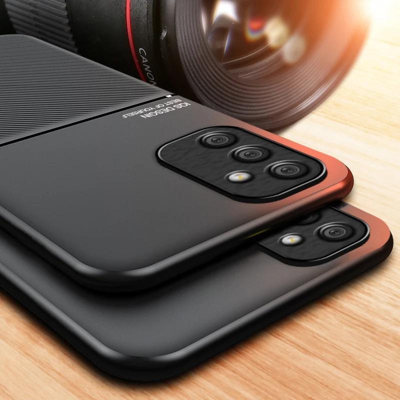 Für Samsung Galaxy A70 Hülle Magnetische Autohalterung Handyhüllen Samsung A50 A20 A30 A50S A10S Stoßfeste Weiche PU-Leder Rückabdeckung