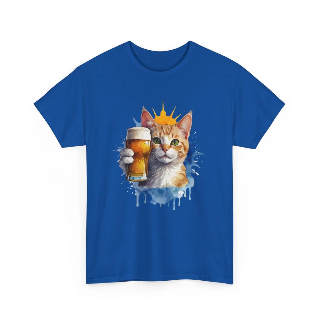 Beer Drinking T-Shirt | Funny Beer Shirt | Beer Cat T-Shirt