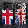 Flag Union Jack British UK Black Matte Shockproof CoverPhone Case For iPhone 17,16,15,14,13,12,11,Pro,Max,Plus