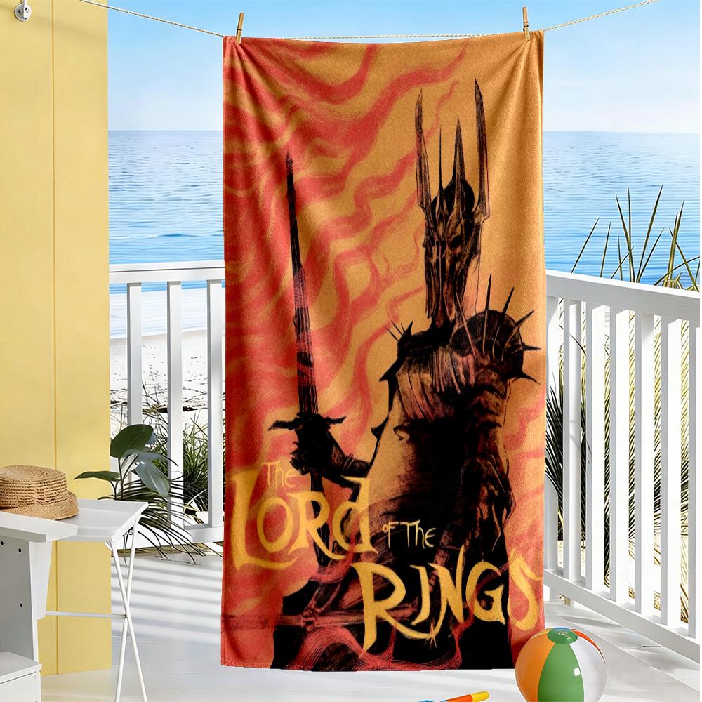 Lord Rings Beach Towel High Absorbency Quick-Dry Comfortable Lightweight Perfect for Traveling Yoga Camping and Swimming