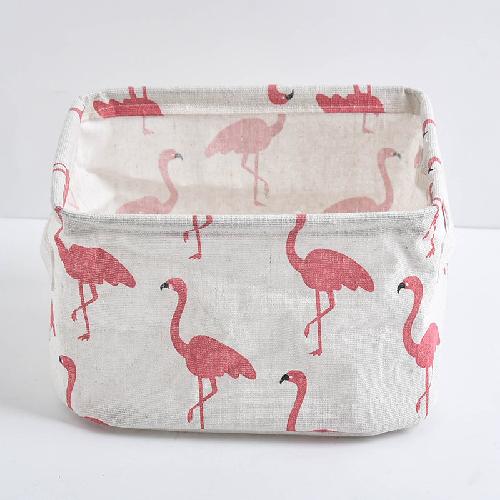 Fabric Storage Box Cotton and Linen Storage Box Desktop Storage Box Cosmetic Storage Basket Underwear Storage Basket