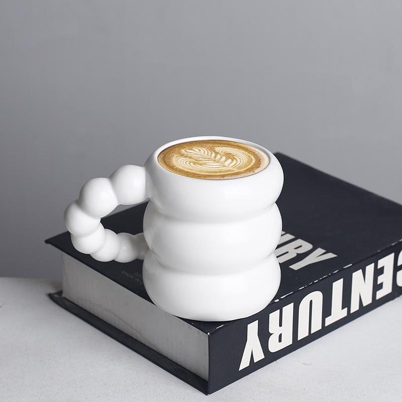 Korean Style French Ceramic Coffee & Milk Cup Set