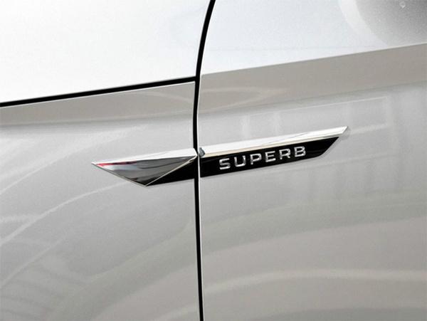 For Skoda Superb 2017 2020 Car Original Side Wing Fender Emblem Badge Door Vehicle Logo Garnish Sticker Trim Car Styling Decal