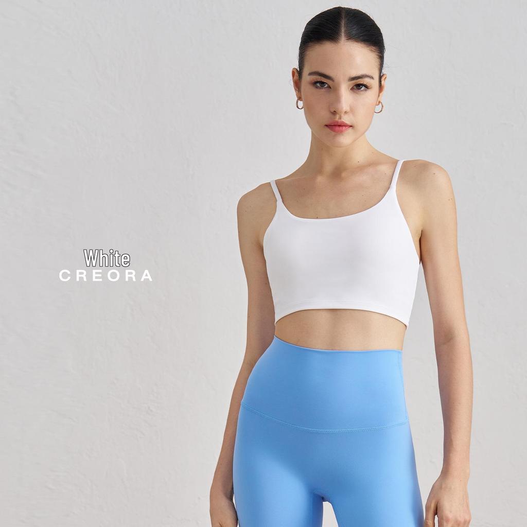 NULS Double-Sided Brocade Women's Sports Bra - Padded Naked Feel Vest for Yoga & Running Fitness