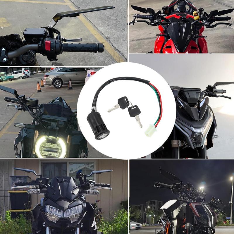 Ignition Keys Start Car Accessories Electric Scooter Key Ignition Motorcycle Ignition Electric Start Button For ATV Dirt Pit