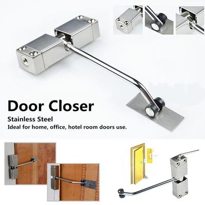 Dispositivo de cierre de puerta con resorte automático de acero inoxidable, puede ajustar el dispositivo de cierre de puerta, herrajes para puertas de muebles