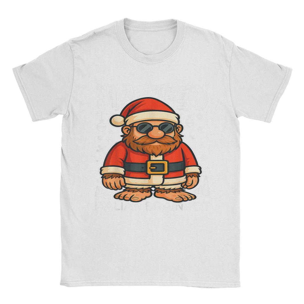 Harajuku T-shirt Matteo Jultomten Italiensk Hjärnröta Jul T-shirts Tee Shirt för Estetisk Vardaglig Kortärmad Topp Tees