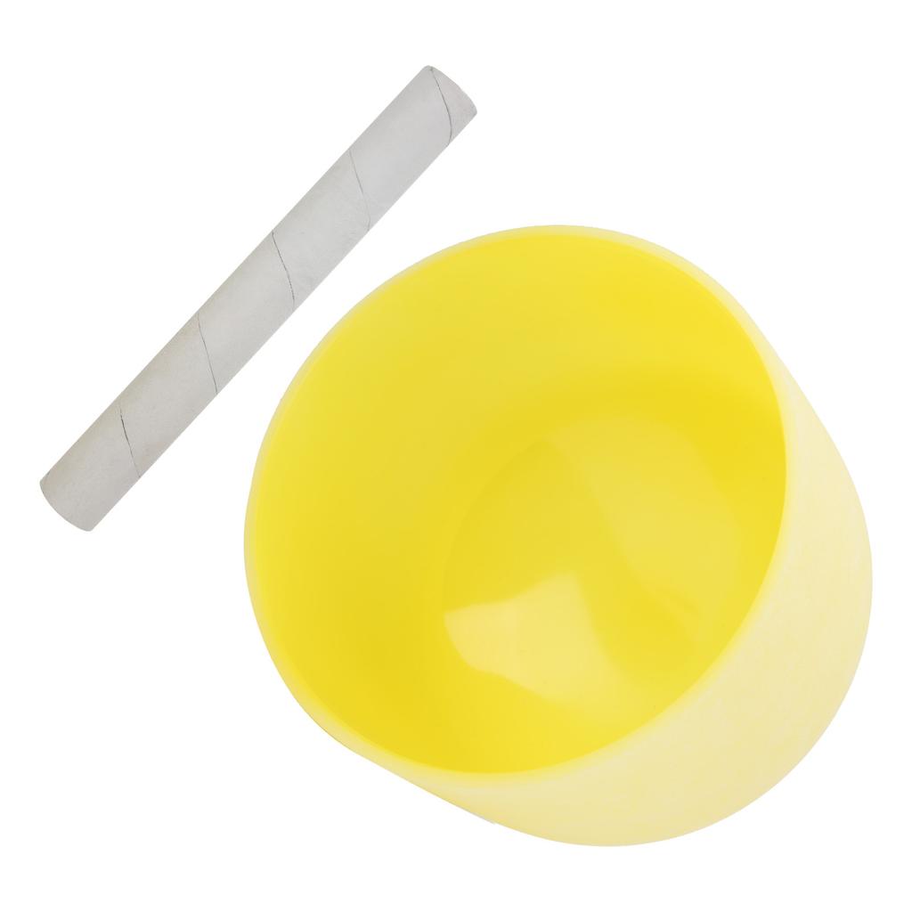 8 Zoll B-Note Mattierter Quarz Kristall Klangschale Meditationsmusikinstrument Schale
