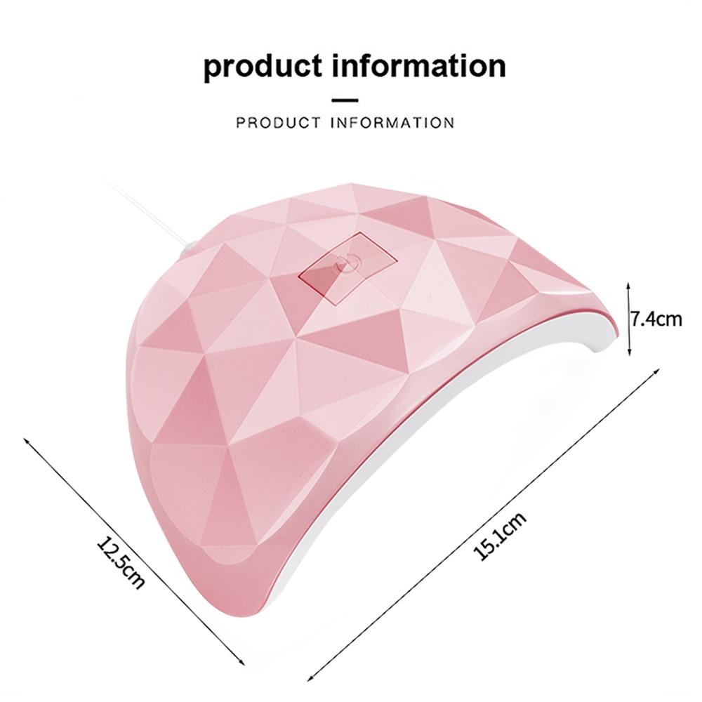 54W UV LED Tırnak Lambası 18 Adet LED Manikür Jel Tırnak Kurutucu Kurutma Cila Lambası 60s/90s/120s Zaman Otomatik Sensör Manikür Araçları Kadın Güzellik