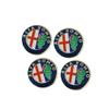 5 Piezas Pegatinas Emblema de Metal de Aluminio para Llave de Coche para 156 159 147 4C 8C 166 Giulia Giulietta Mito Stelvio Spider GT