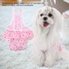Cotton Breathable Sweet Dots Menstrual Sanitary Suspender Pants for Pet Dog Puppy(Pink, S)