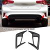 2Pcs Carbon Fiber Rear Fog Light Lamp Frame Cover Trim for Ford Focus Hatchback MK4 -