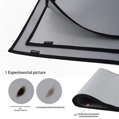 Fireproof Silicone-Coated Fiberglass Camping Blanket: High-Heat Resistant Picnic & Barbecue Insulation Pad