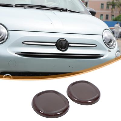 Fiat 500 Znak Predný a Zadný Dekoratívny Znak Logo Predné a Zadné Logo Logo Krúžok Vonkajší Auto Dymová Sada 2 ks (2016 – súčasnosť) Kryty, Kryty, Panely,
