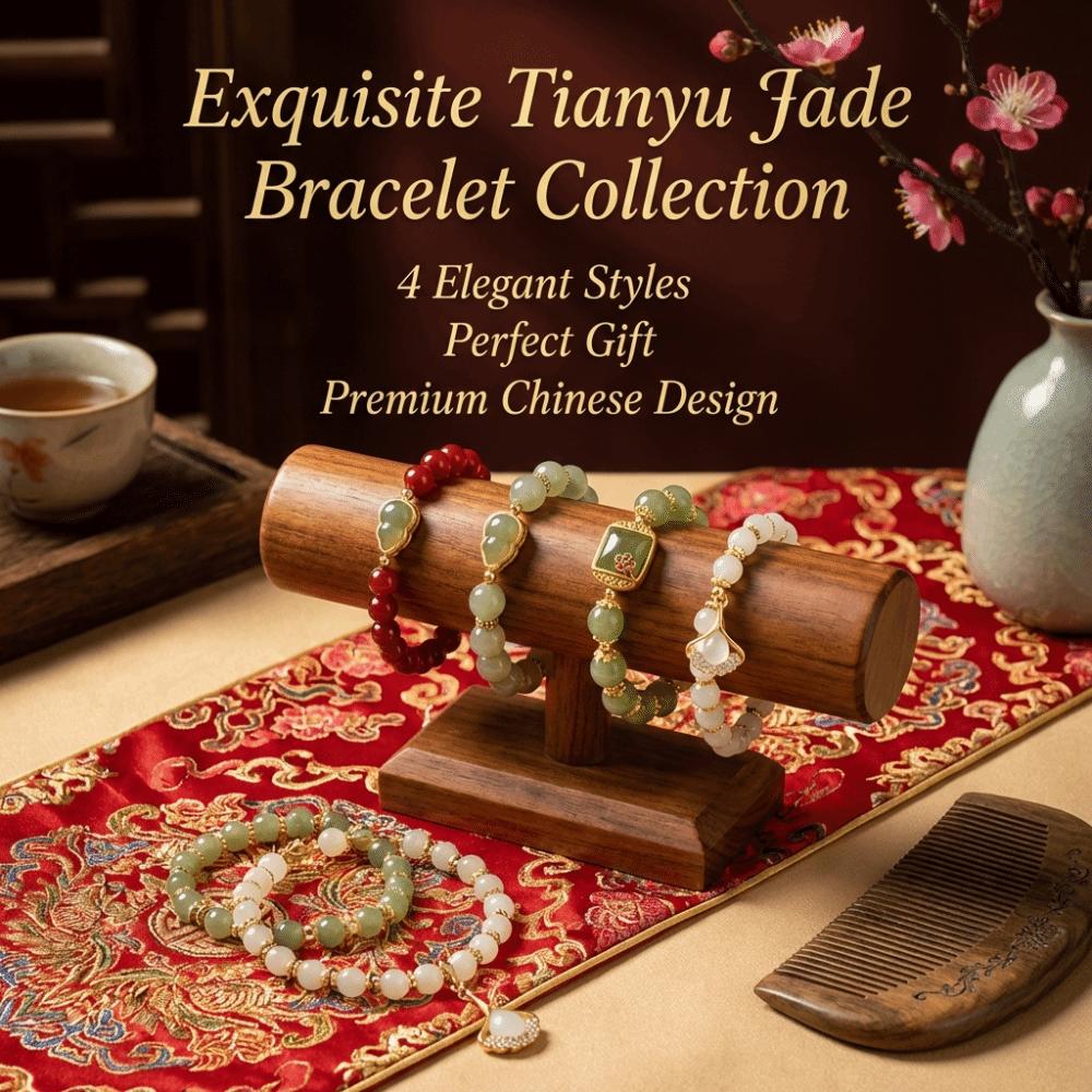 Square Sugar Lotus Hotan Bracelet Apricot Elastic Wristband Hetan Jasper Bracelet  Anniversary