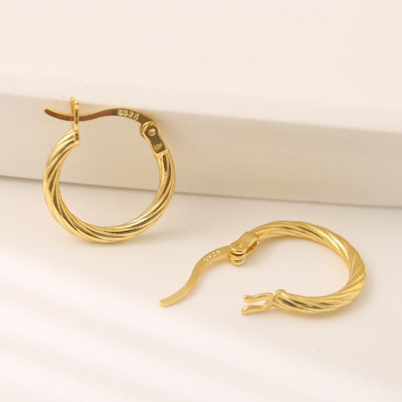 Mahuayuan Ring Earrings for Women's Fashion Versatile High-end Style