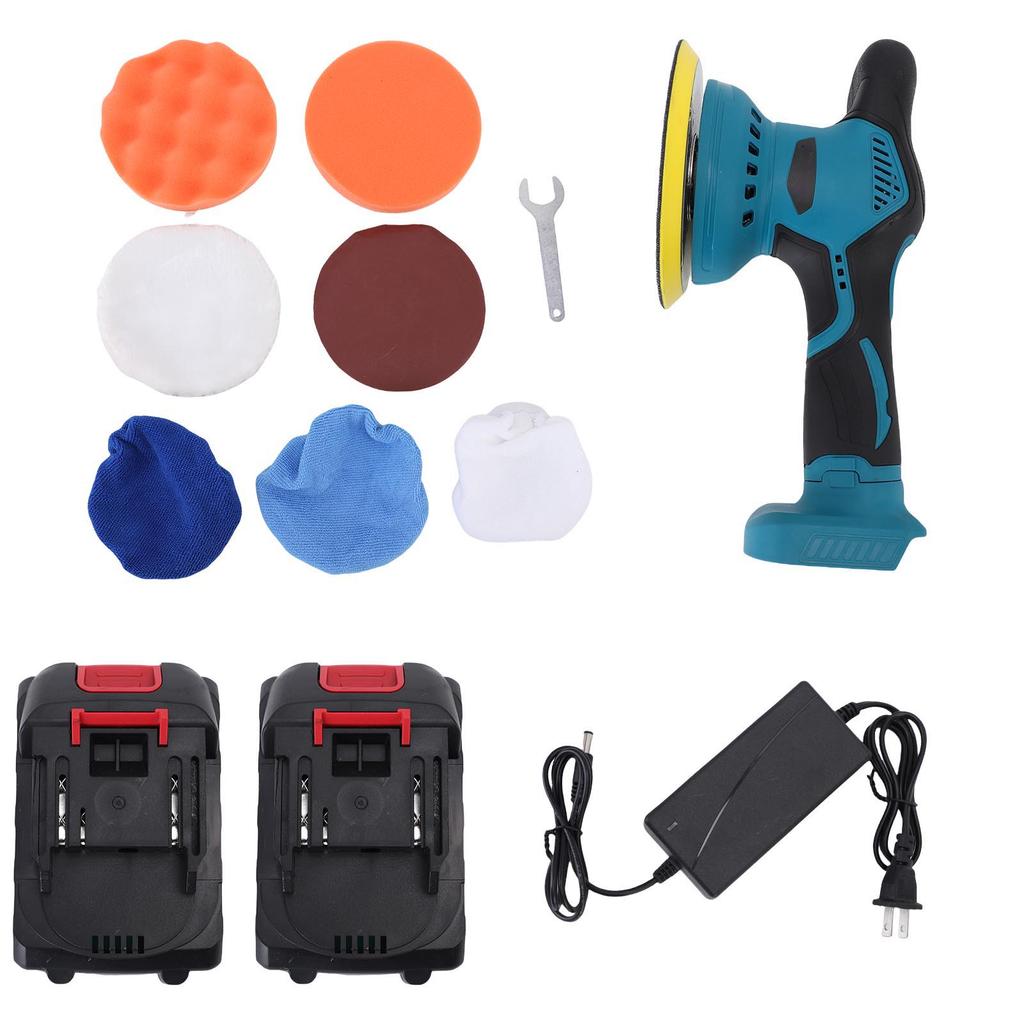 Cordless Car Buffer Polisher 8 Variable Speed 2600mAh Rechargeable Battery Powered 6 Inch Waxing Polishing Machine Car Polisher