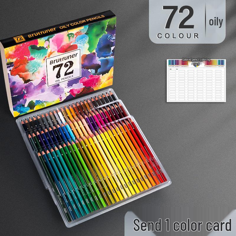Cross-border Brutfuner 180 Oil-Based Non-Water-Soluble Colored Pencils for Art and Graffiti Drawing.