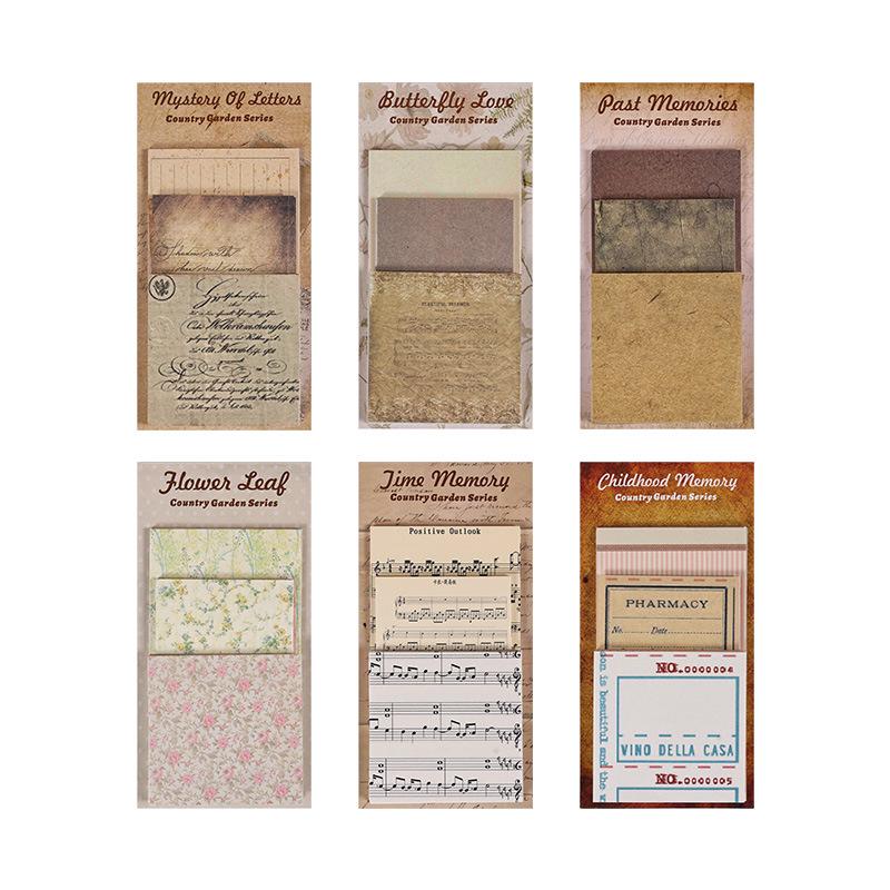 Yuezhen Wenchuang Creative Retro Diary Stickers for Kids, 60 Sheets
