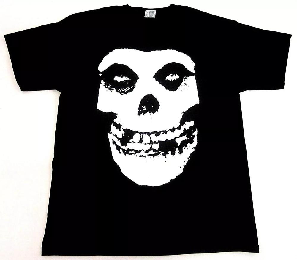 Футболка MISFITS Fiend Skull Danzig Хоррор Панк Группа Футболка, Размер S-5XL Унисекс Футболка XXXL
