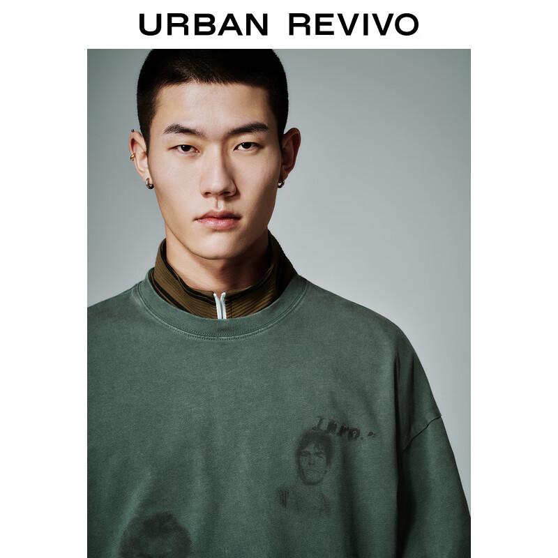 UR Men's Street Style Character Print Long Sleeve T-shirt