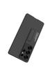 Samsung S25+ Ultra-thin Plain Leather Phone Case: Creative Hard Shell, Stand Function, Protective Cover for S25 Ultra