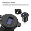 12V Dual USB Port 4.2A Cigarette Lighter Charger Socket LED Digital Voltmeter 1x
