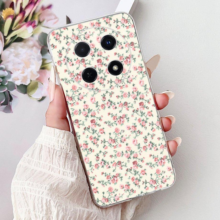 For Huawei Nova 13i / Nova 12i 4G Back Cover Girly Fashion Flower Butterfly Painting Case Soft TPU Clear Slim Silicone Fundas