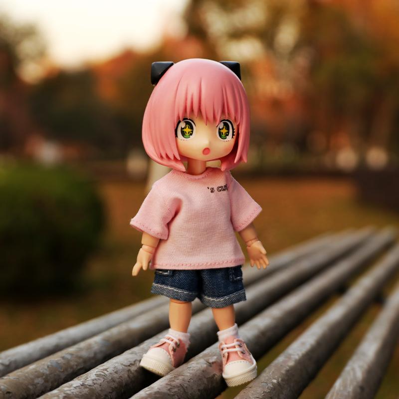 Roupas OB11 Shorts Jeans Cinco Cores Decoração Moda Molly, Corpo GSC, Roupas para Boneca BJD 1/12 Brinquedo Roupas