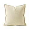 Plüsch-Kurzflor-Kissenbezug mit Paspelrändern Gestrickte Textur Verdickte Weiche Kissenhülle für Zuhause Sofa Schlafzimmer Dekoration